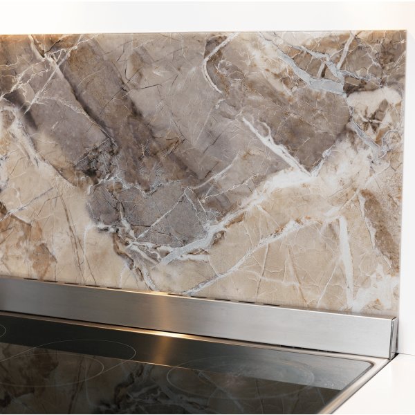NAGA magnetisk stänkskydd, 60x50 cm, beige marmor