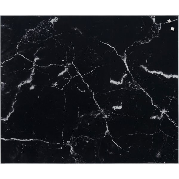 NAGA magnetisk stænkplade, 60x50 cm, sort marmor