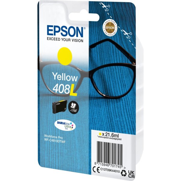 Epson 408L bläckpatron | gul