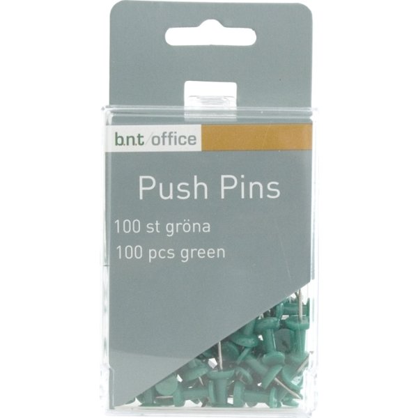 Office Push Pins kartnålar | Gröna | 100 st.