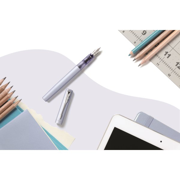 Parker Vector XL Silver-Blue Reservoarpenna | F