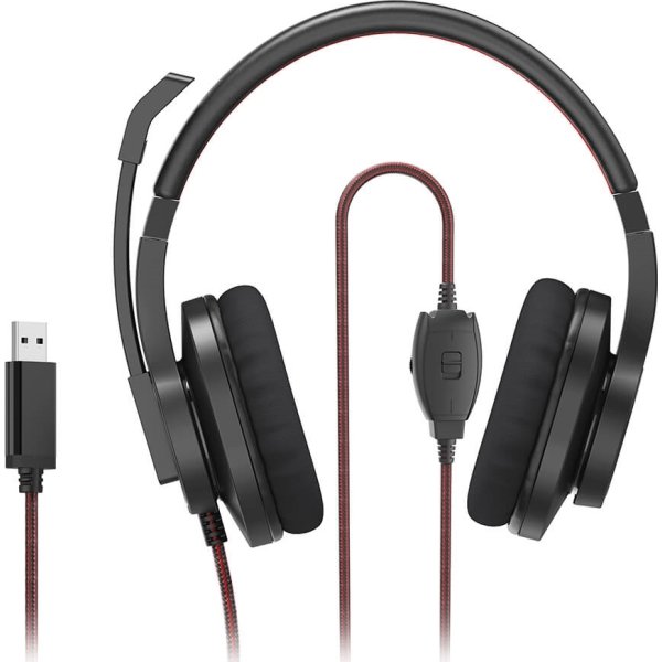 HAMA Headset Over-Ear HS-USB400 V2 | Svart