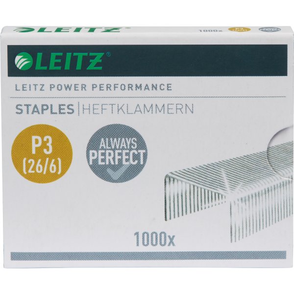 Häftklammer Leitz 26/6 Performance P3 1000 st