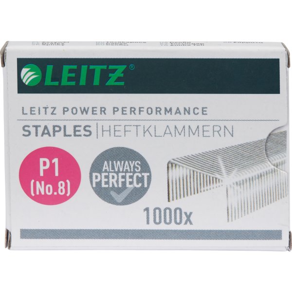 Häftklammer Leitz 21/4 Performance P1, 1000 st