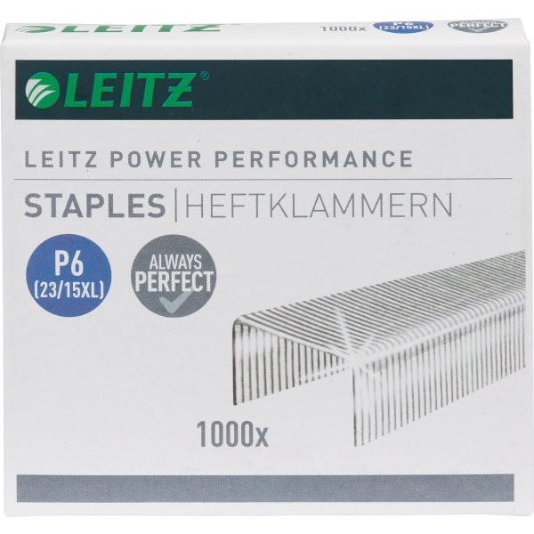 Häftklammer Leitz 23/15 Performance P6 1000 st