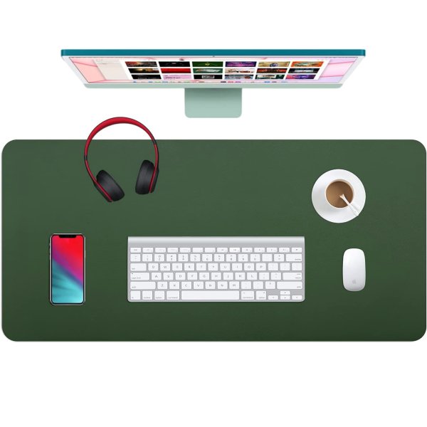 Kozo skrivbordsunderlägg | 90x43 cm | Grå/grön
