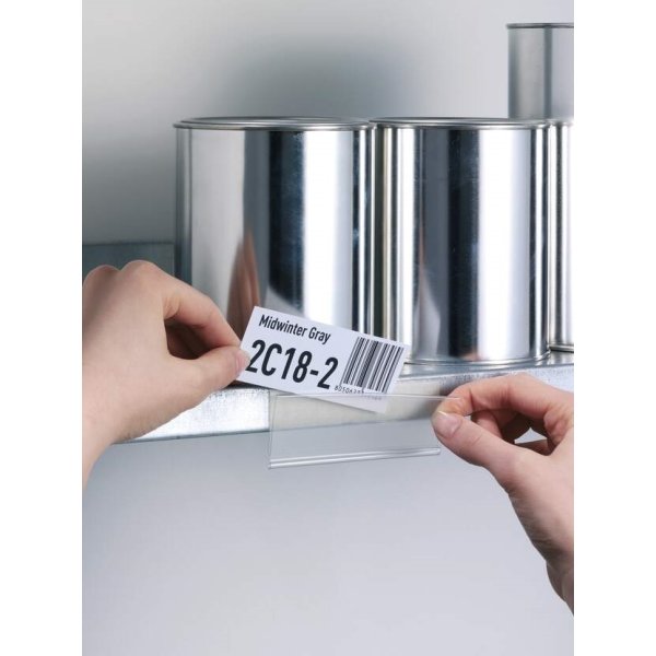 Durable självhäftande etiketthållare | 40 mm