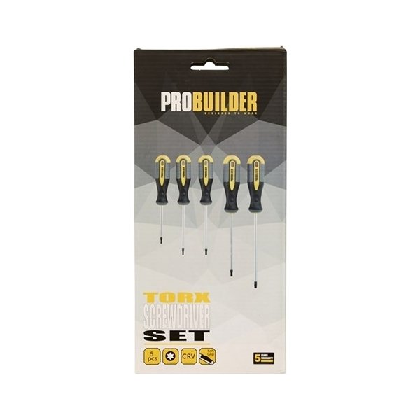 Probuilder skruvmejselsats Torx, 5 delar