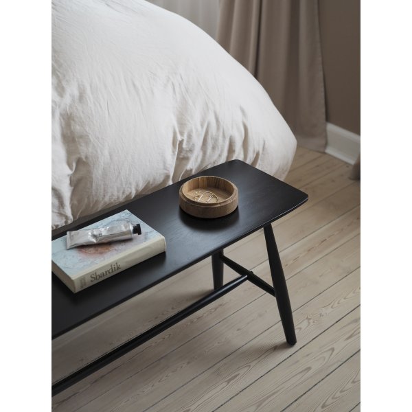 Villa Collection bänk i svartmålad ek