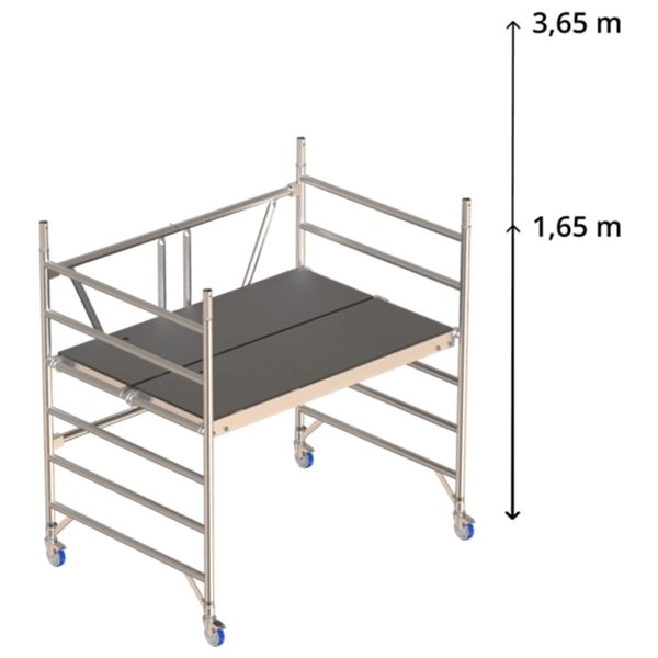 Fällbar byggnadsställning 135 x 180 - höjd 1,65 m