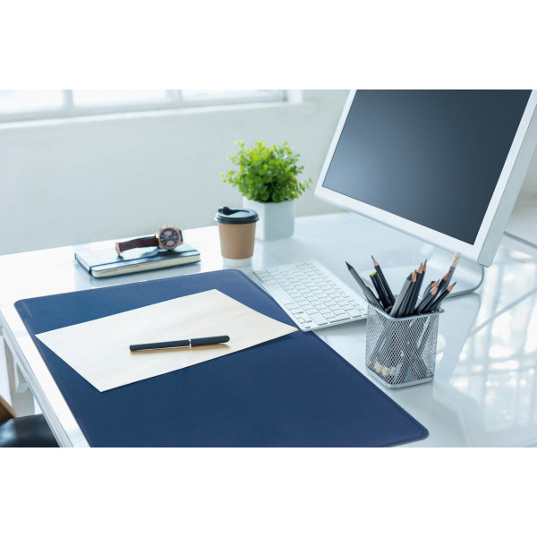 Skrivbordsunderlägg Durable Rund kant 65x52 cm Blå