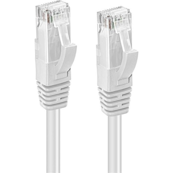 MicroConnect CAT6 U/UTP-nätverkskabel | 1 m | Vit
