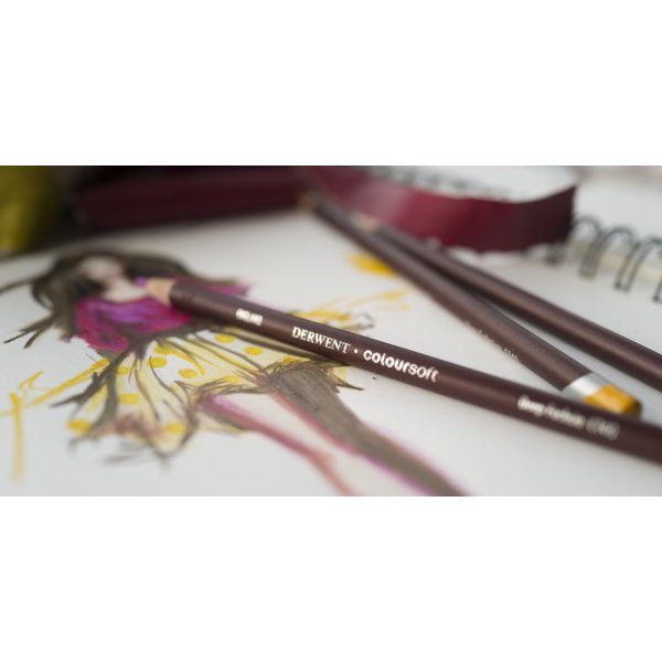 Derwent Coloursoft Färgblyertspenna | 36 färger