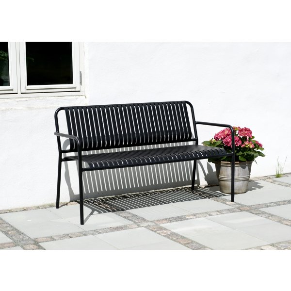 Stella Trädgårdsbänk 140x56cm, svart