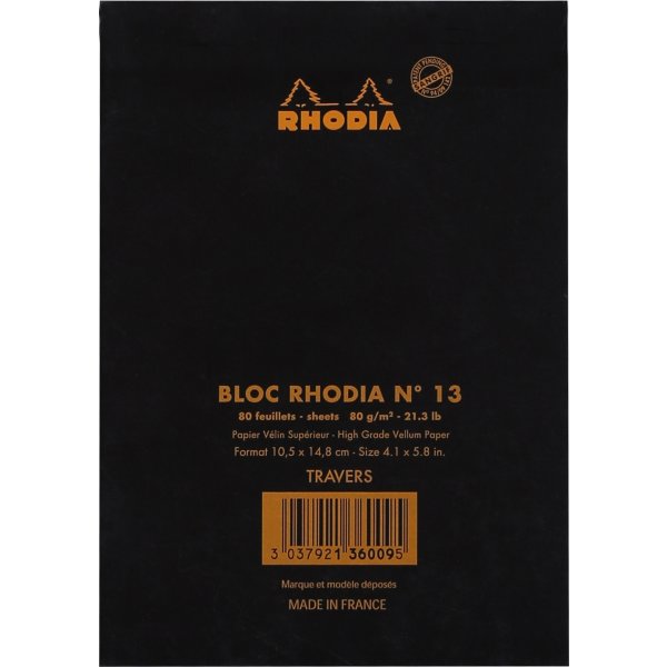 Rhodia Basics anteckningsblock | A6 | Linjerat