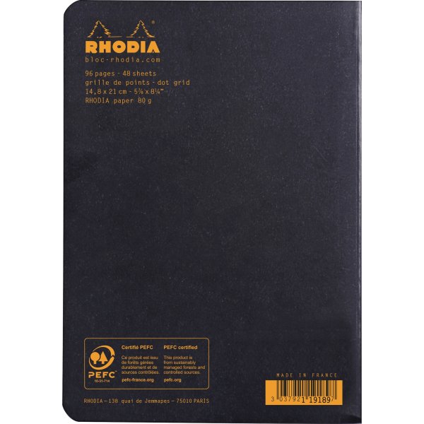 Rhodia Classic | Anteckningsbok | A5 | Linjerad