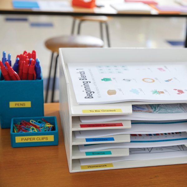 Dymo D1 märktejp 6mm, svart på gul