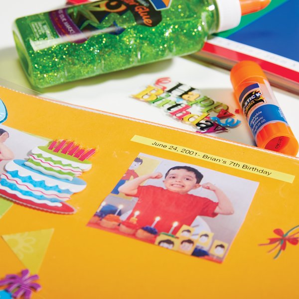 Dymo D1 märktejp 6mm, svart på gul