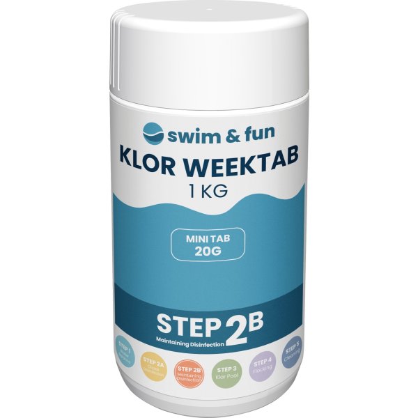 Swim & Fun Klor WeekTab 20 g | 1 kg