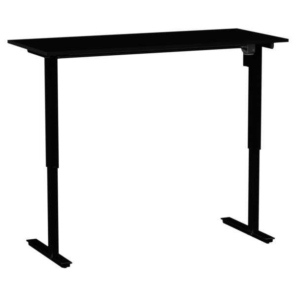 HeighTivity höj- &sänkbart bord, 60x140 cm, svart