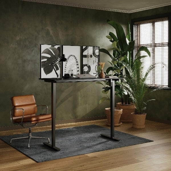 HeighTivity höj- &sänkbart bord, 60x140 cm, svart