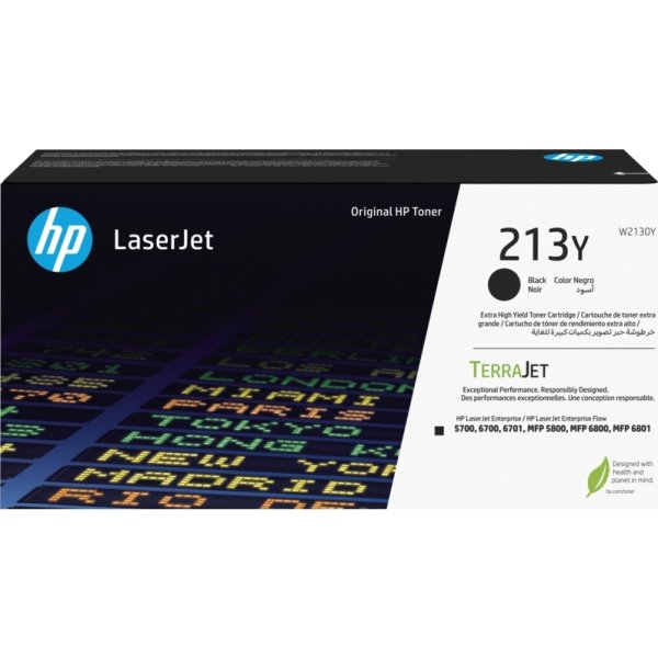 HP 213Y W2130Y lasertoner | Svart | 18 000 sidor