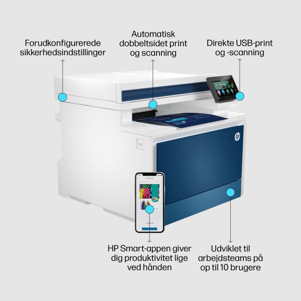 Brother MFC-L8690CDW Color Laser All in One Printer Laserskrivare  Multifunktion med fax - Färg - Laser
