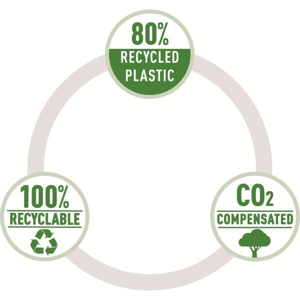Leitz Recycle projektmapp | A4 | 3-flikig | Blå