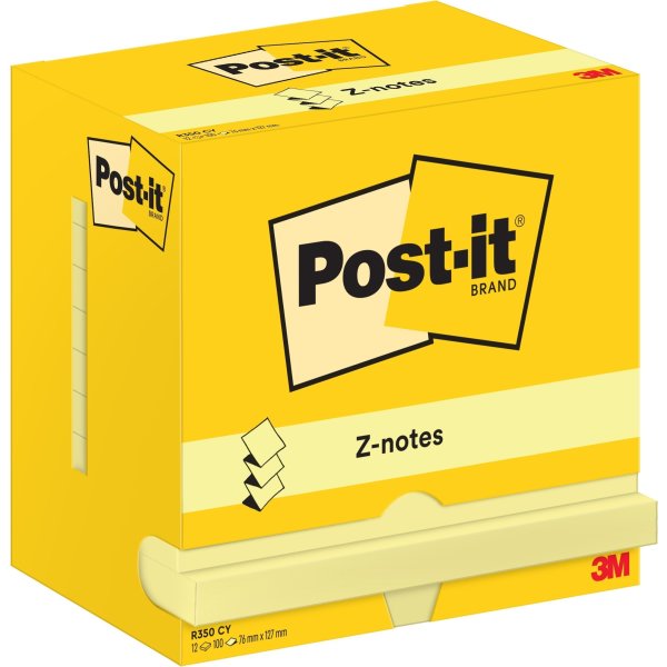 Post-it Z-notes 76x127 mm, gul