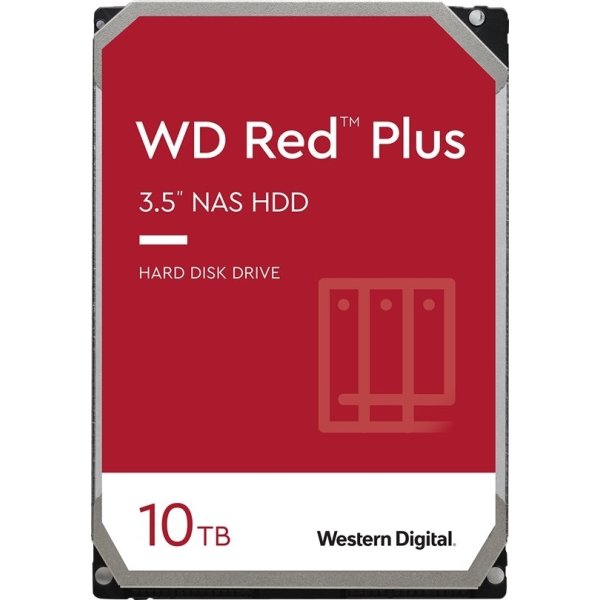Western Digital Red Plus 3,5'' NAS-hårddisk 10 TB