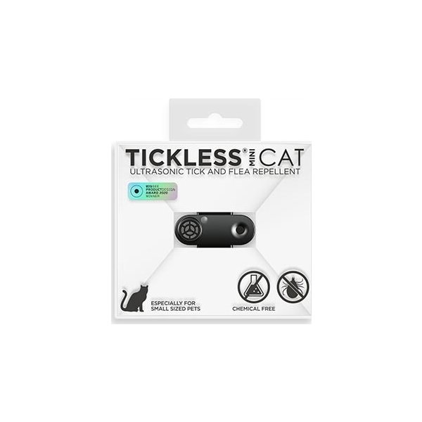Tickless Mini fästingskydd för katt | Svart