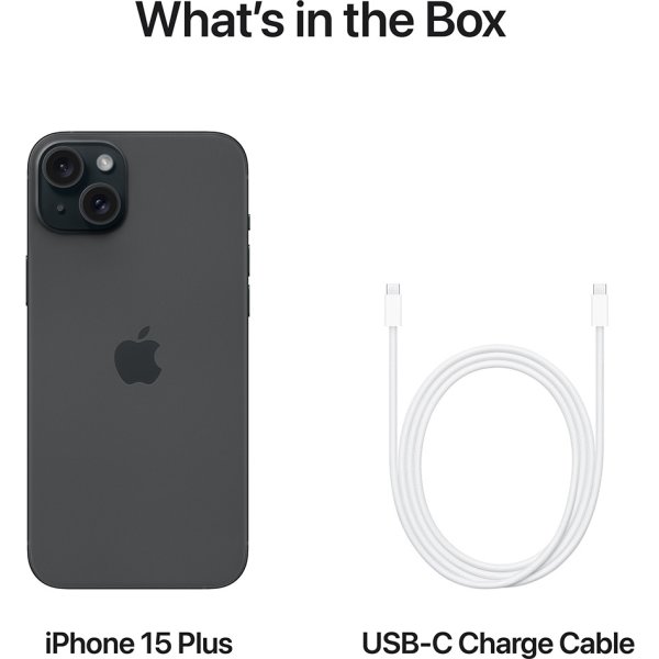 Apple iPhone 15 Plus | 256 GB | Svart