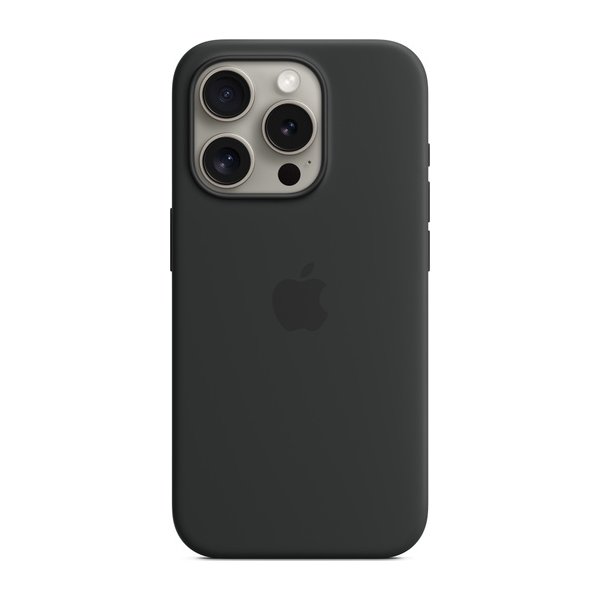 Apple iPhone 15 MagSafe silikonfodral | Svart