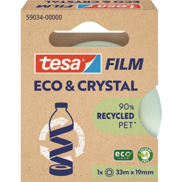 tesa Eco & Crystal kontorstejp | 19 mm x 33 m