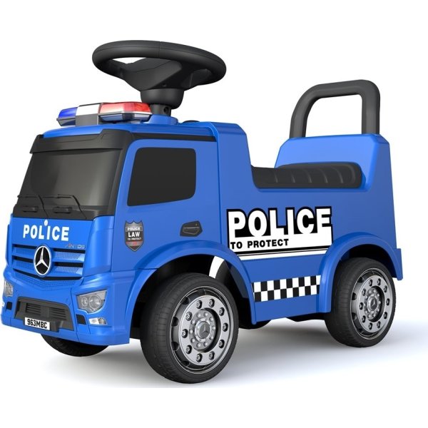 Mercedes Antos gåbil för barn | Polisbil