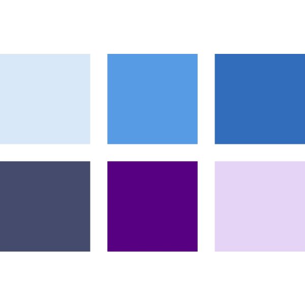 Staedtler PA penselpenna | Blå/violett | 6 färger