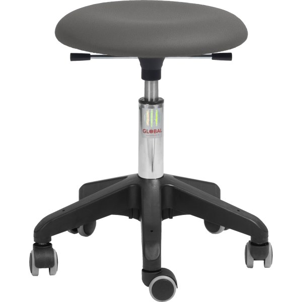Beta stol, Mörkgrå, PUre Konstläder, 45-58 cm