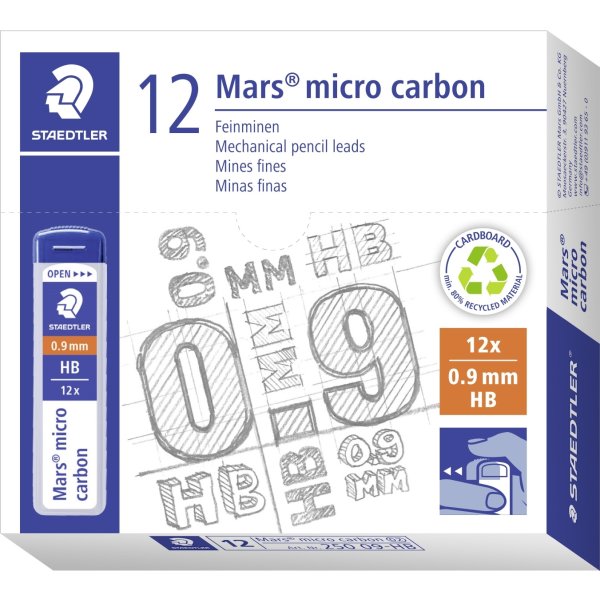 Staedtler Mars Micro 250 Stift HB 0,9 mm, 12 st