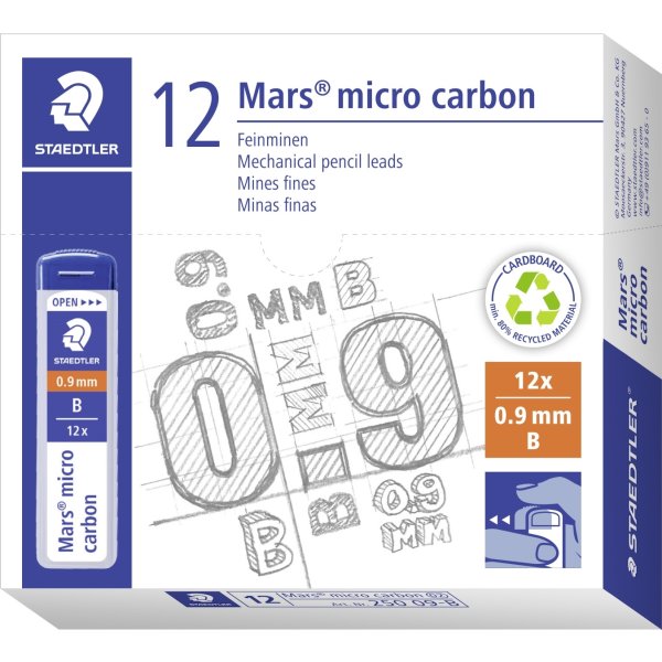 Staedtler Mars Micro 250 Stift B 0,9 mm, 12 st