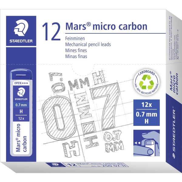 Staedtler Mars Micro 250 Stift H 0,7 mm, 12 st