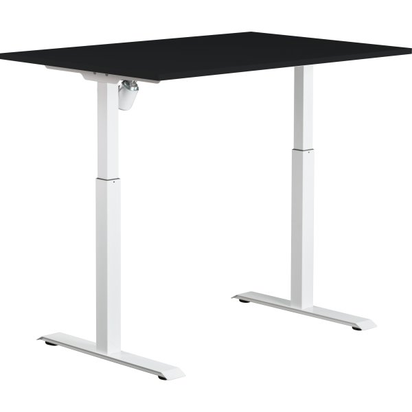 Sun-Flex I höj-/sänkbart bord, 120x80, vit/svart