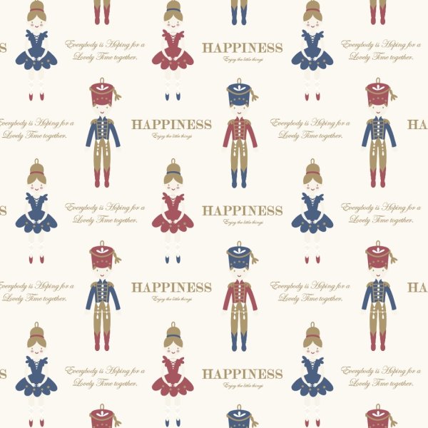Presentpapper | Happiness Blue | 57 cm x 120 m