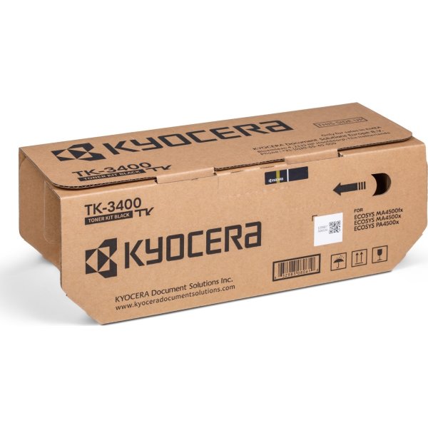 Kyocera TK-3400 lasertoner | svart | 12500 sidor