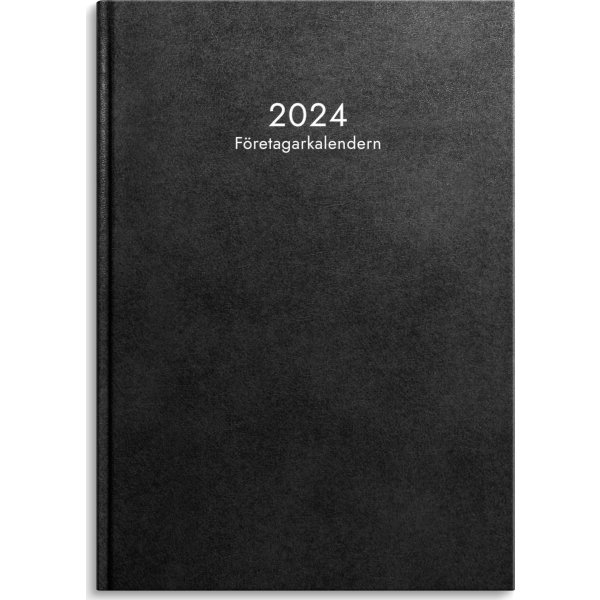 Burde 2024 Företagarkalendern, svart konstläder