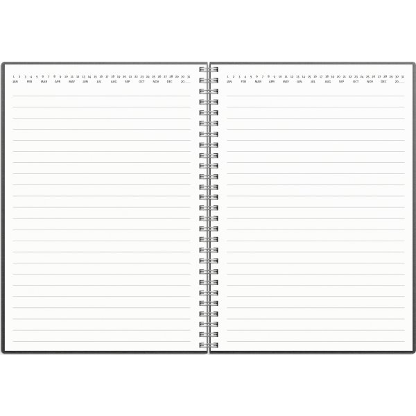 Burde 2024 Stora Noteskalendern, svart konstläder