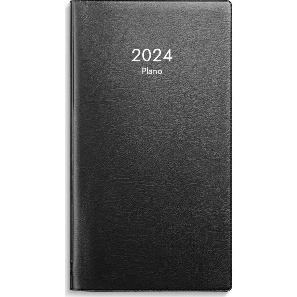 Burde 2024 Fickkalender, Plano, svart plast
