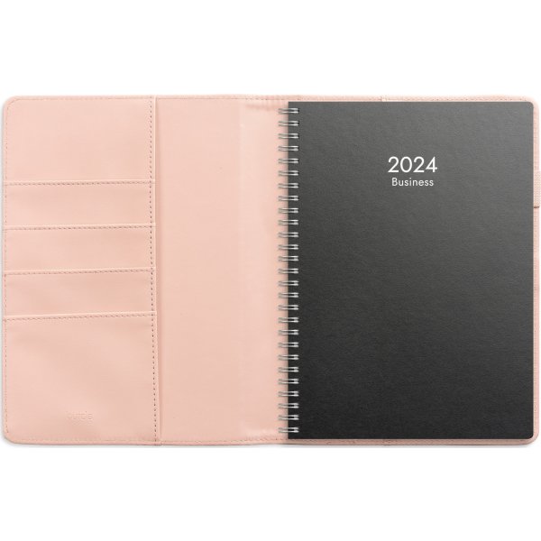 Burde 2024 Kalender Business Melfi, rosa k.läder