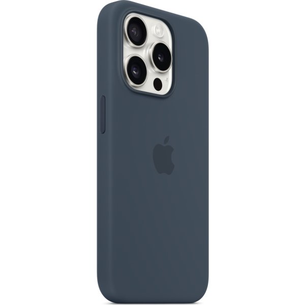 Apple iPhone 15 Pro silikonfodral | Havsblå