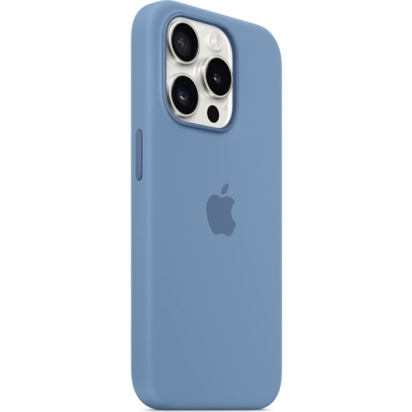 Apple iPhone 15 Pro silikonfodral | Vinterblå