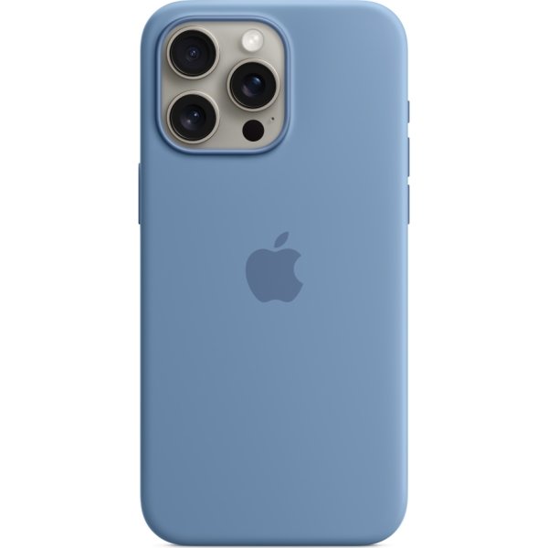 Apple iPhone 15 Pro Max silikonfodral | Vinterblå